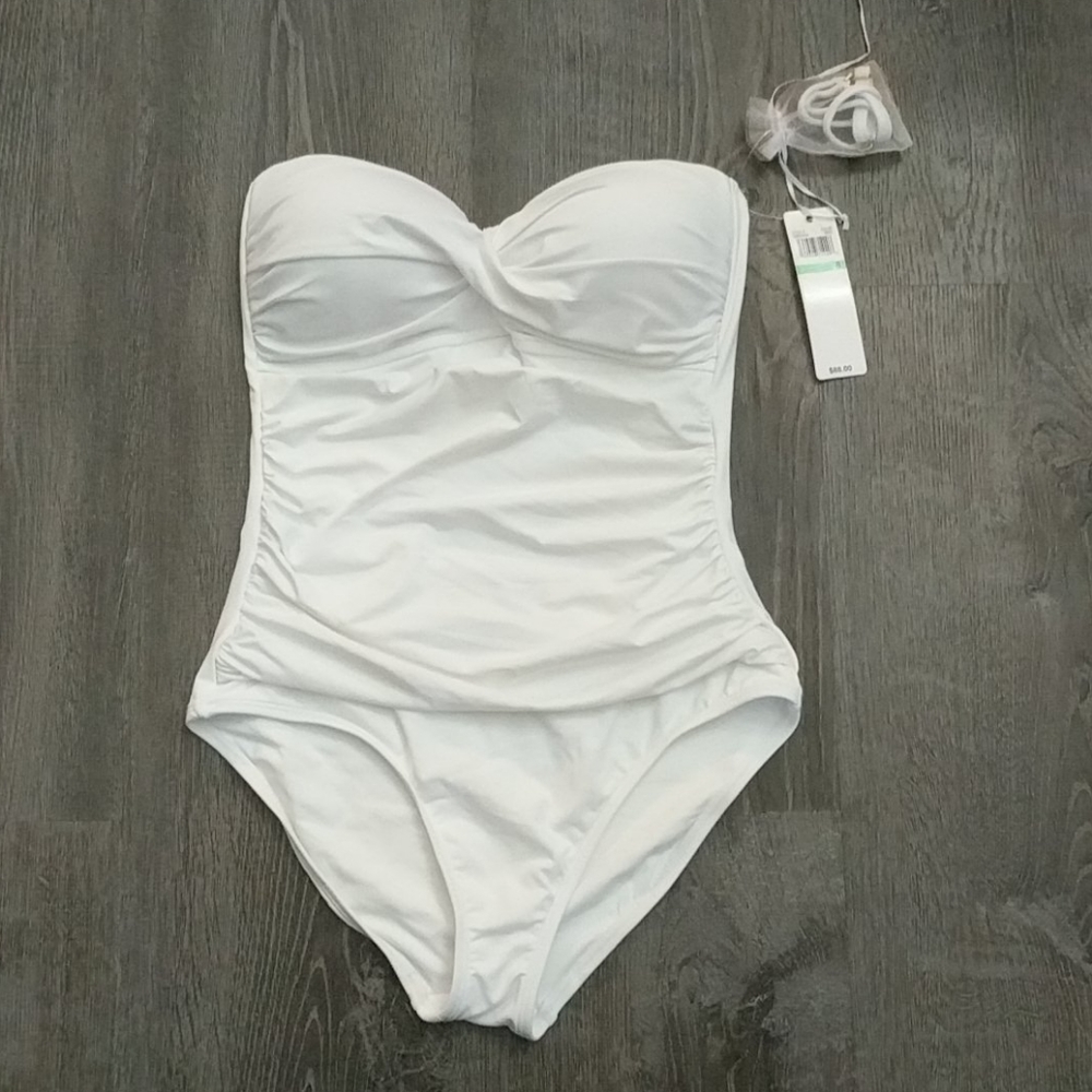 Anne Cole White one piece bathing suit